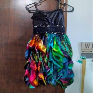 Speechless Multi-color Tropical Dress size 3